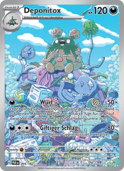Pokémon-Karte Deponitox 204/182