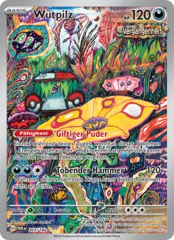 Pokémon-Karte Wutpilz 207/182