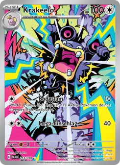 Pokémon-Karte Krakeelo 212/182