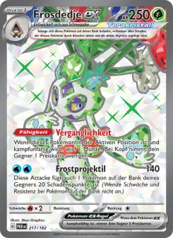 Pokémon-Karte Frosdedje-ex 217/182
