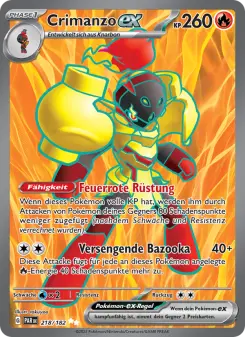 Pokémon-Karte Crimanzo-ex 218/182