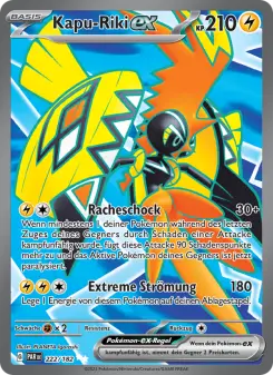 Pokémon-Karte Kapu-Riki-ex 222/182