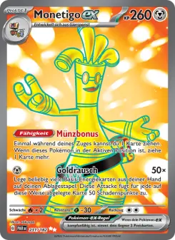 Pokémon-Karte Monetigo-ex 231/182