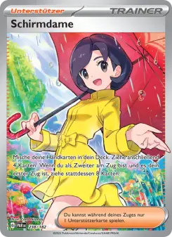Pokémon-Karte Schirmdame 238/182
