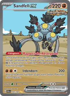 Pokémon-Karte Sandfell-ex 250/182