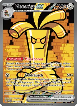 Pokémon-Karte Monetigo-ex 252/182