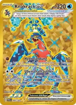 Pokémon-Karte Knakrack-ex 260/182