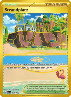 Pokémon-Karte Strandplatz 263/182