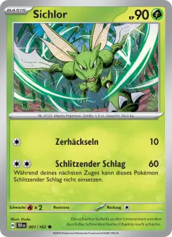 Pokémon-Karte Sichlor 001/162