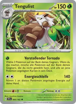 Pokémon-Karte Tengulist 005/162