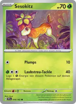 Pokémon-Karte Sesokitz 016/162