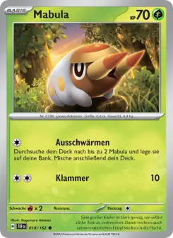 Pokémon-Karte Mabula 018/162