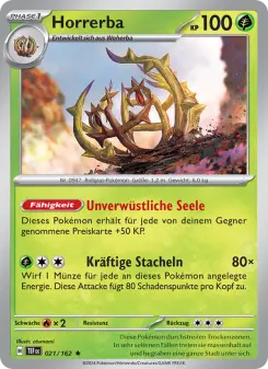 Pokémon-Karte Horrerba 021/162
