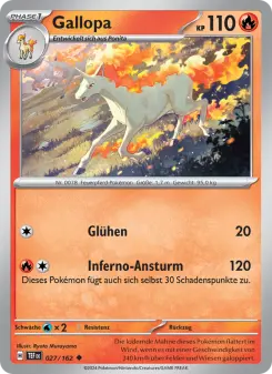 Pokémon-Karte Gallopa 027/162