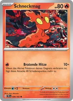 Pokémon-Karte Schneckmag 028/162