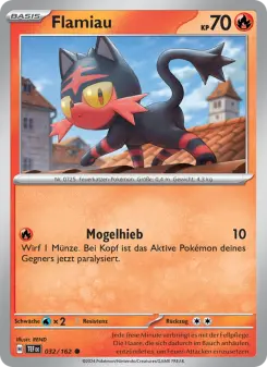 Pokémon-Karte Flamiau 032/162