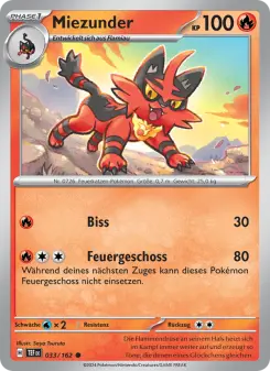 Pokémon-Karte Miezunder 033/162