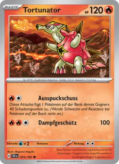 Pokémon-Karte Tortunator 035/162