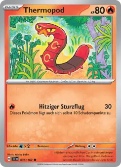 Pokémon-Karte Thermopod 036/162