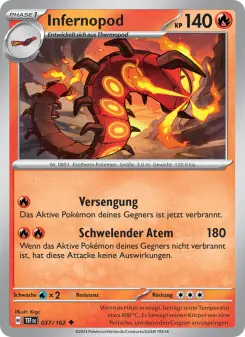 Pokémon-Karte Infernopod 037/162