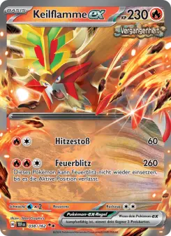 Pokémon-Karte Keilflamme-ex 038/162