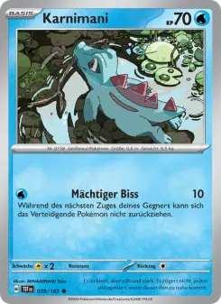 Pokémon-Karte Karnimani 039/162