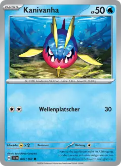 Pokémon-Karte Kanivanha 042/162