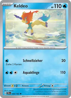 Pokémon-Karte Keldeo 044/162