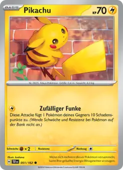 Pokémon-Karte Pikachu 051/162
