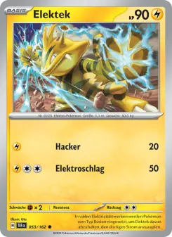 Pokémon-Karte Elektek 053/162