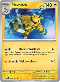 Pokémon-Karte Elevoltek 054/162