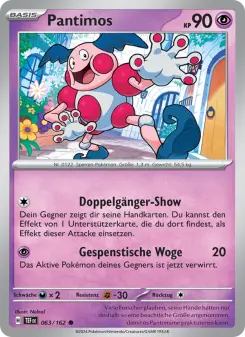 Pokémon-Karte Pantimos 063/162