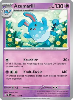 Pokémon-Karte Azumarill 065/162