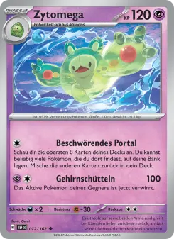 Pokémon-Karte Zytomega 072/162
