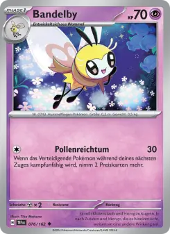 Pokémon-Karte Bandelby 076/162