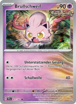 Pokémon-Karte Brüllschweif 077/162