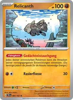 Pokémon-Karte Relicanth 084/162