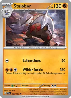 Pokémon-Karte Stalobor 086/162