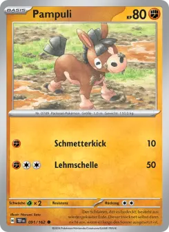 Pokémon-Karte Pampuli 091/162