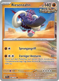 Pokémon-Karte Riesenzahn 096/162