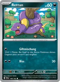 Pokémon-Karte Rettan 100/162