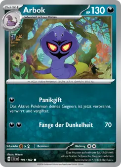 Pokémon-Karte Arbok 101/162
