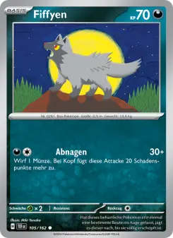 Pokémon-Karte Fiffyen 105/162