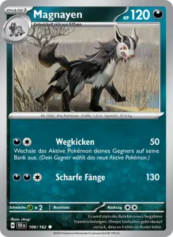 Pokémon-Karte Magnayen 106/162