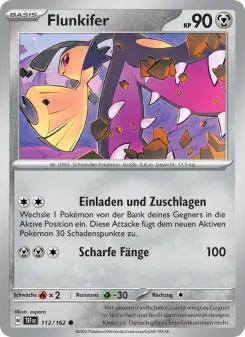 Pokémon-Karte Flunkifer 112/162