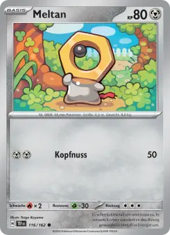 Pokémon-Karte Meltan 116/162