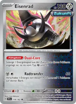 Pokémon-Karte Eisenrad 118/162