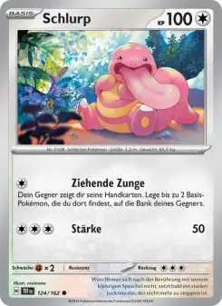 Pokémon-Karte Schlurp 124/162