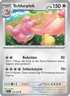 Pokémon-Karte Schlurplek 125/162