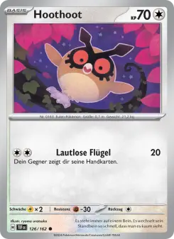 Pokémon-Karte Hoothoot 126/162